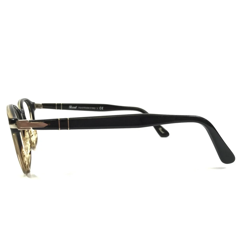 Persol Eyeglasses Frames 3122-V 1026 Brown Striped Brown Silver Logos 50-19-145